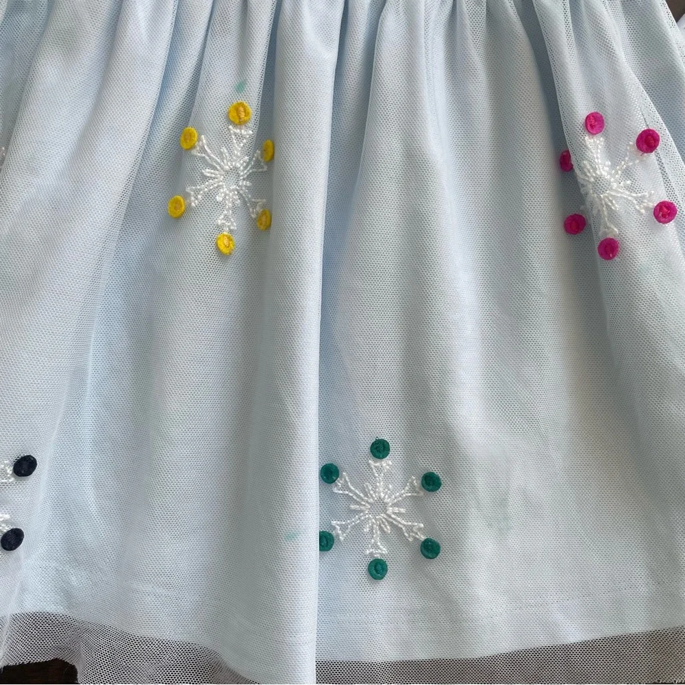Hanna Andersson Frozen 2 Light Blue Tulle Dress